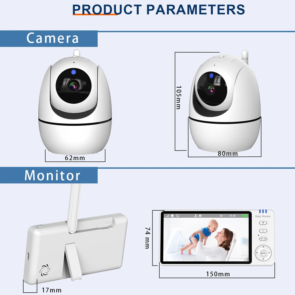 5" Video Baby Monitor, No WiFi