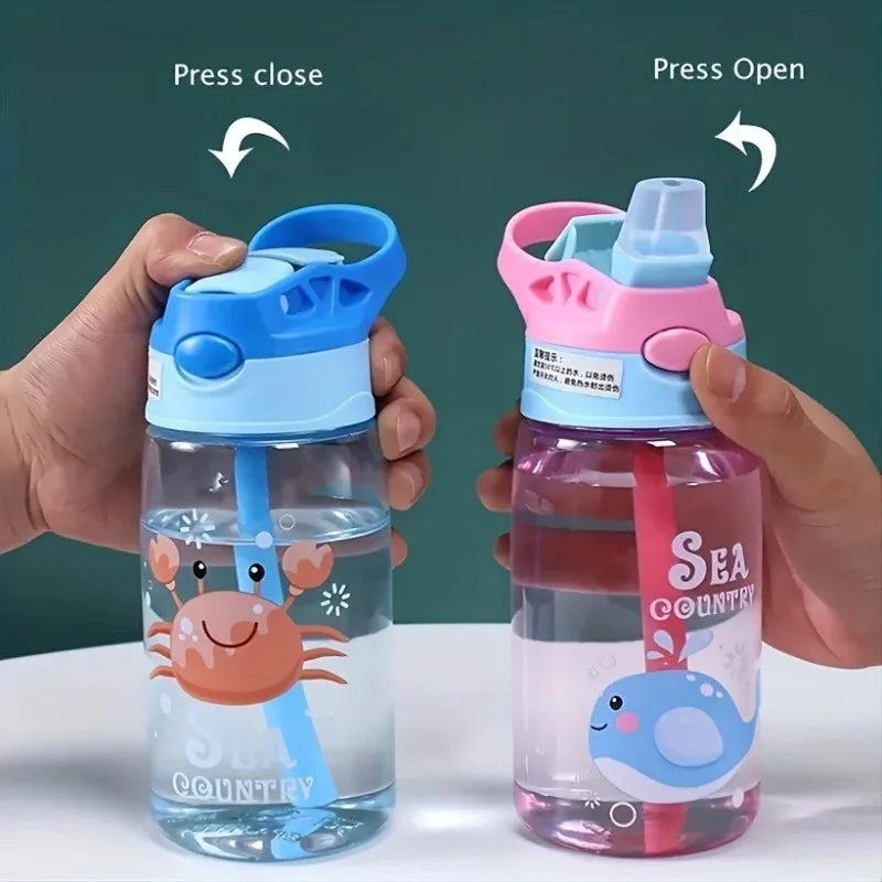 16oz Kids Cartoon Water Sippy Cup