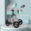 Folding High-Landscape Baby Stroller — Reclining Bassinet Seat, 20kg Capacity, Compact Fold, 3C Certified
