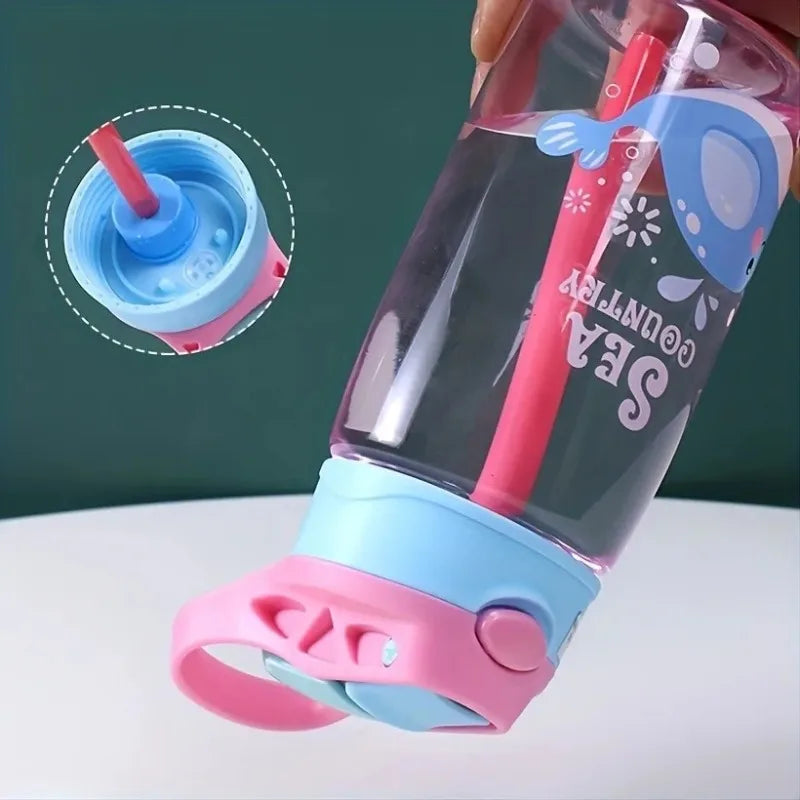 16oz Kids Cartoon Water Sippy Cup