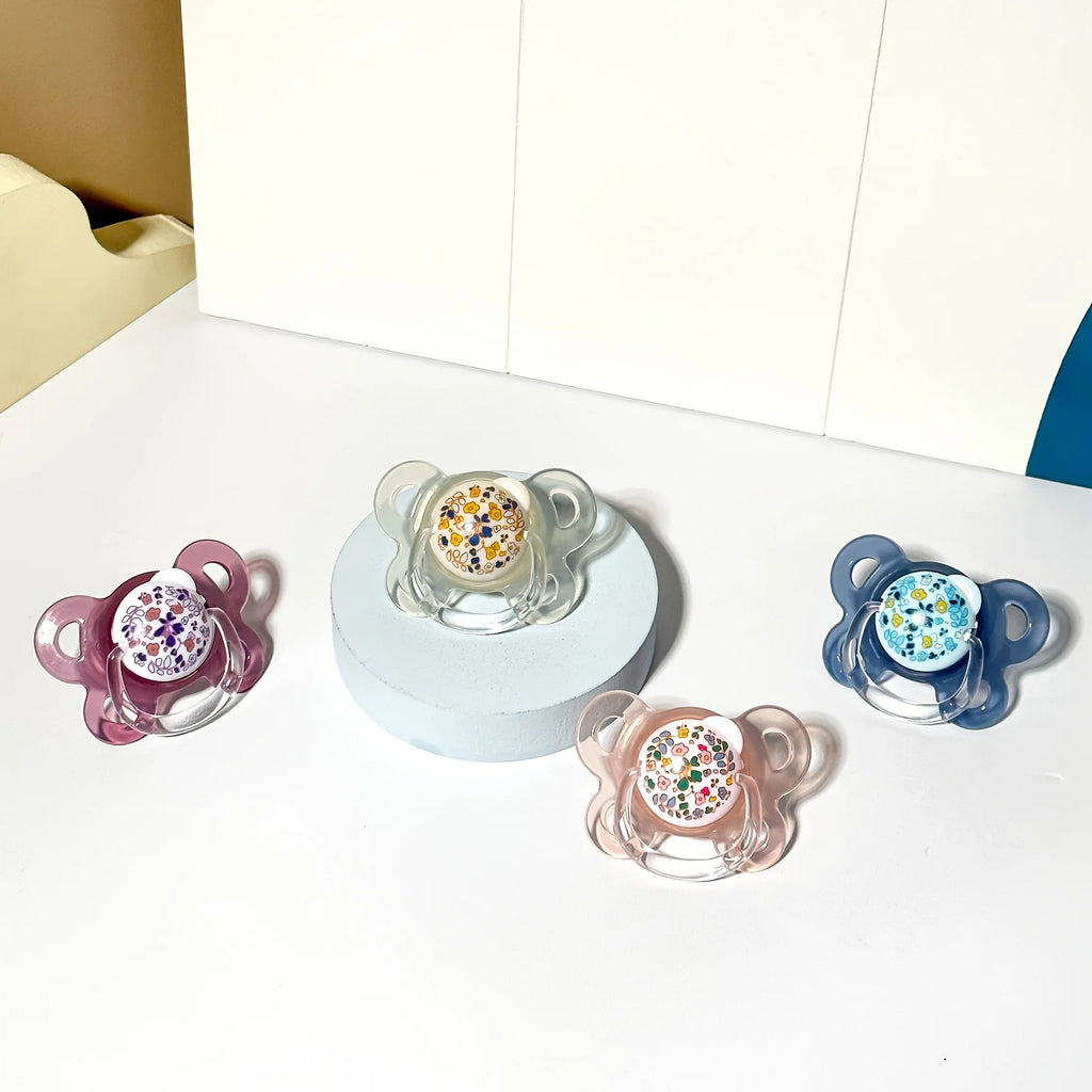 Flower Baby Pacifier with Cover, 2-4 Pack