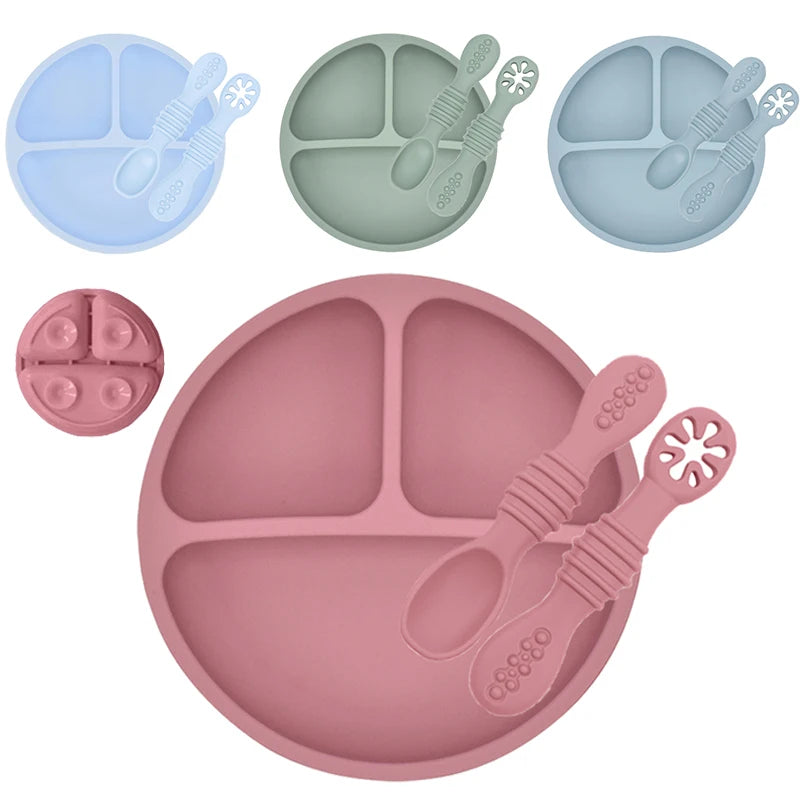 Baby Silicone Suction Plate & Spoon Set