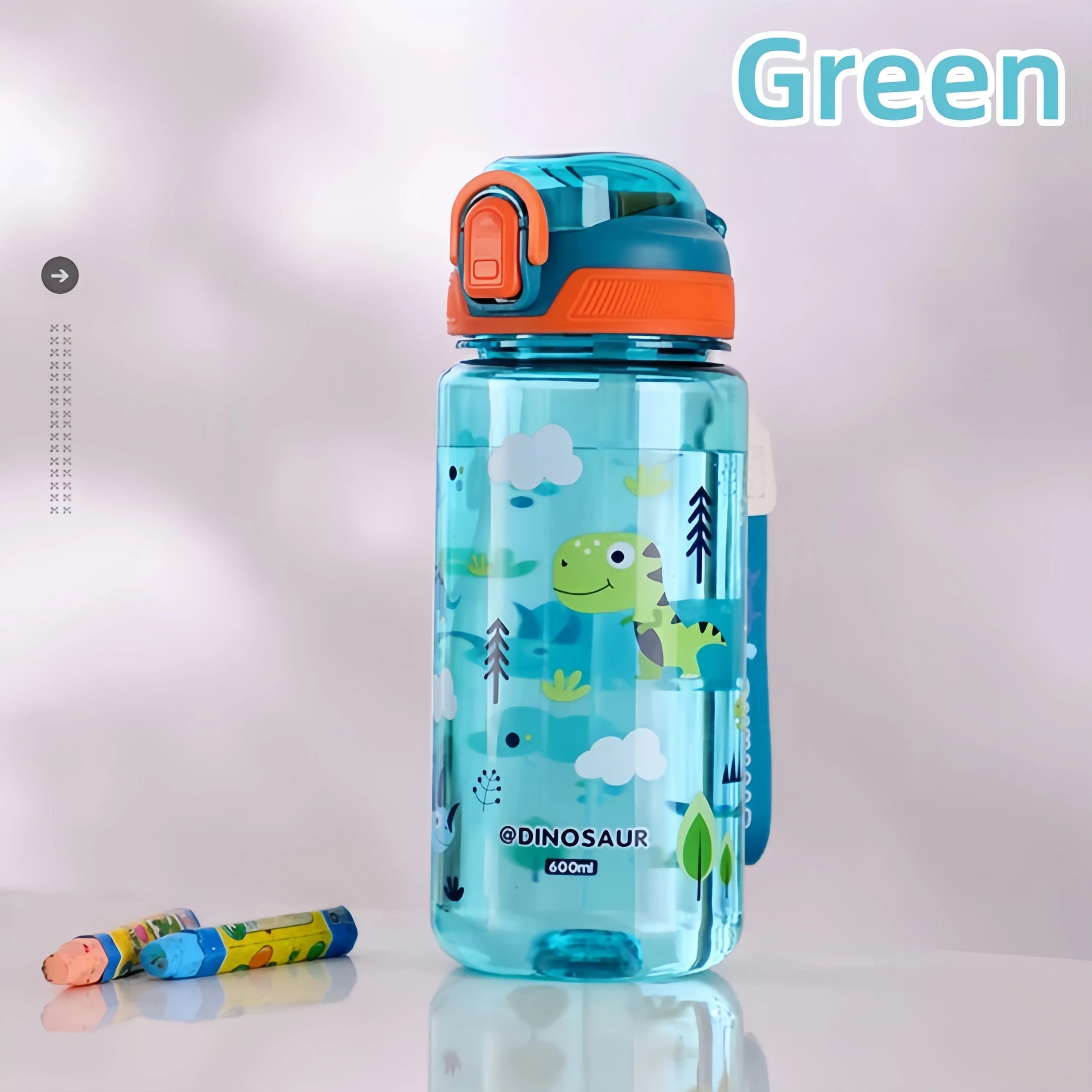 20oz Kids Dinosaur Water Bottle