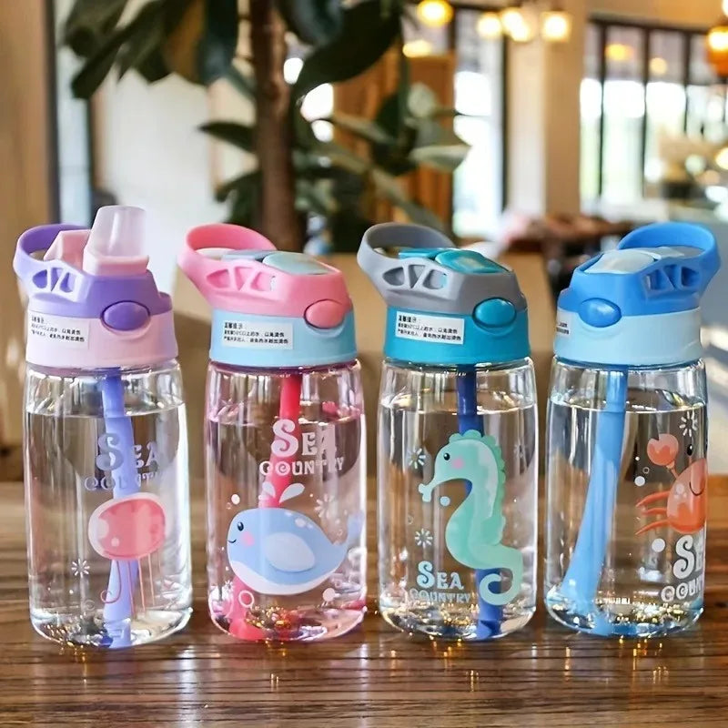16oz Kids Cartoon Water Sippy Cup