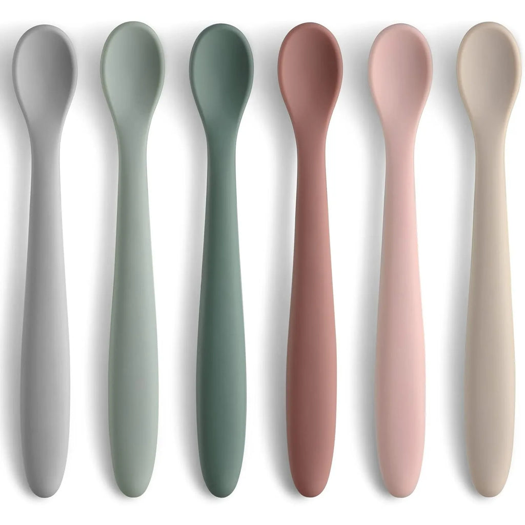 Silicone Baby Feeding Spoon Set — BPA-Free, Food-Grade Silicone, Soft Gum-Safe Tips, CE/LFGB Certified, Infant Weaning