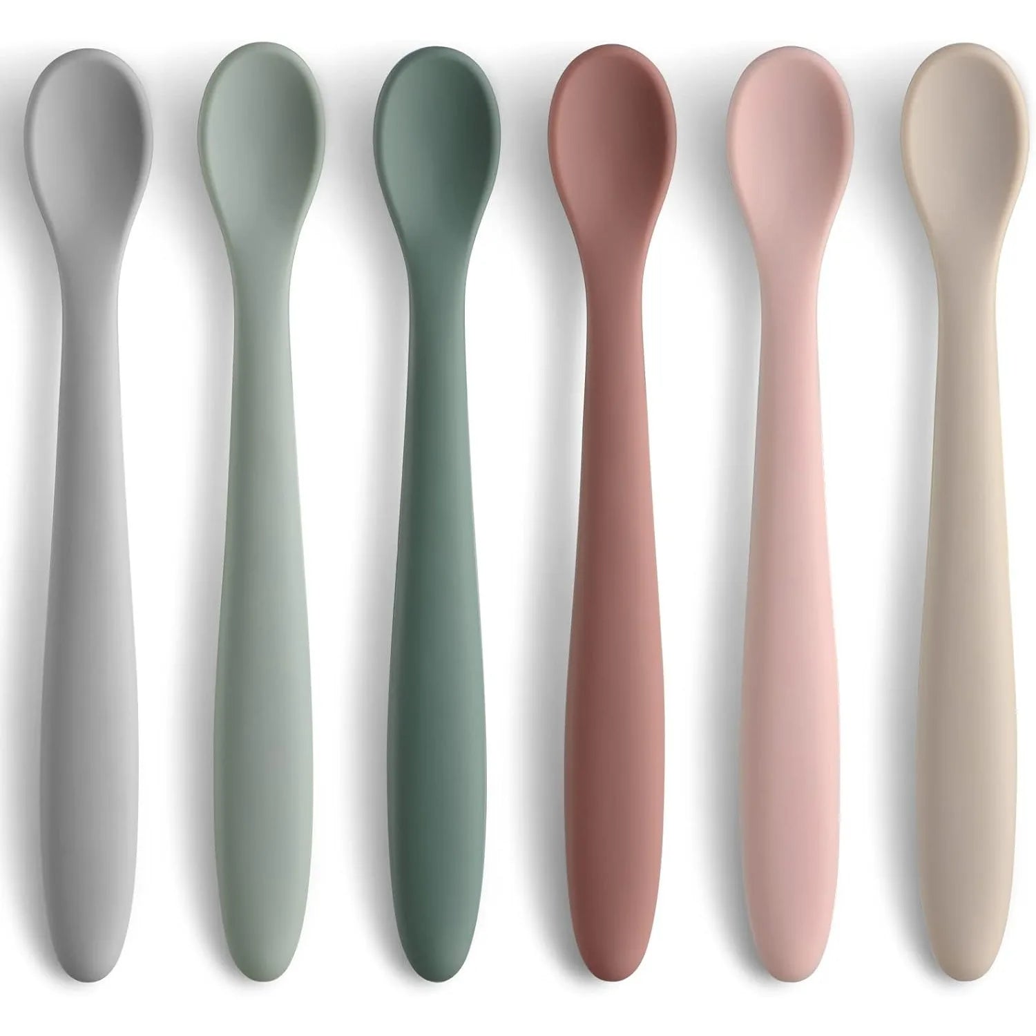 Silicone Baby Feeding Spoon Set — BPA-Free, Food-Grade Silicone, Soft Gum-Safe Tips, CE/LFGB Certified, Infant Weaning