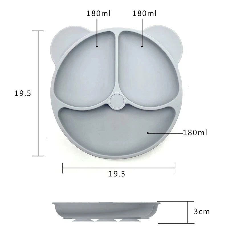Baby Silicone Suction Plate & Spoon Set