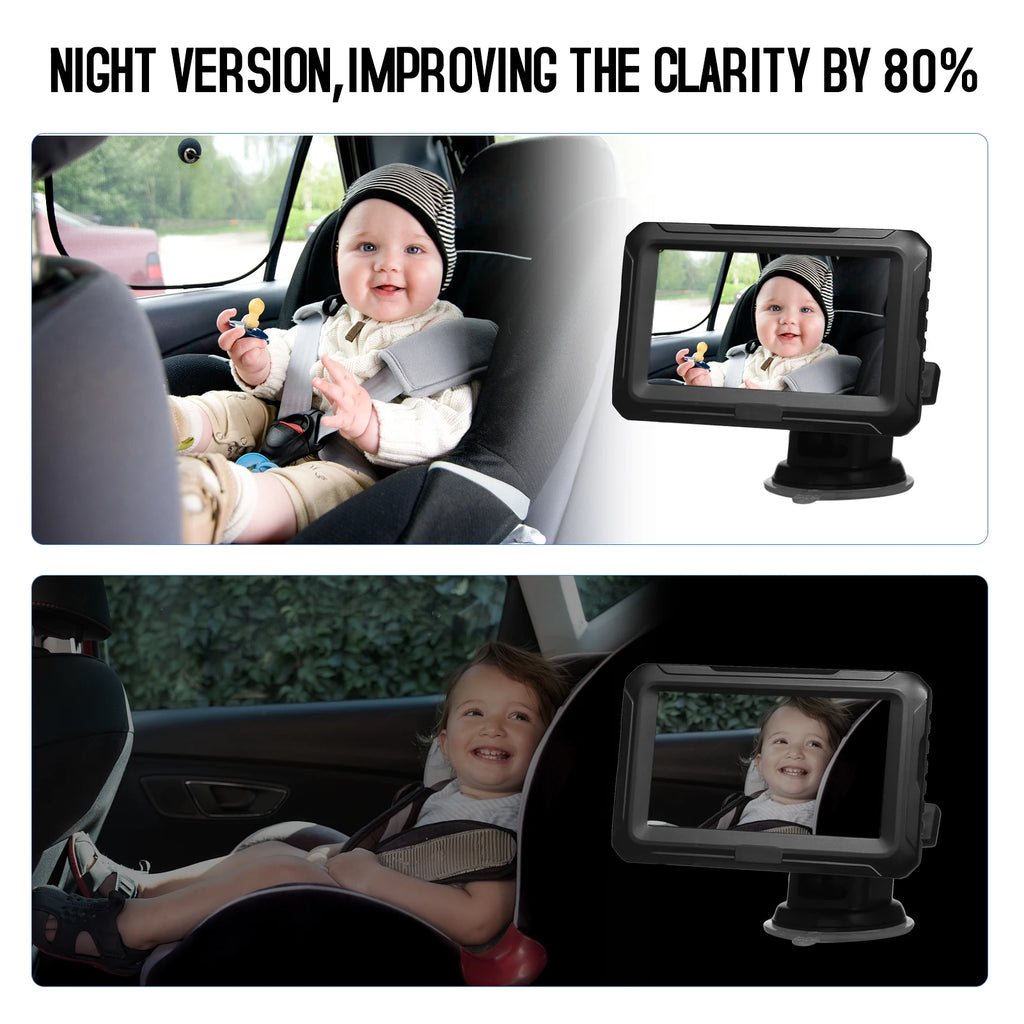 Baby Car Mirror with 4.3" HD Screen