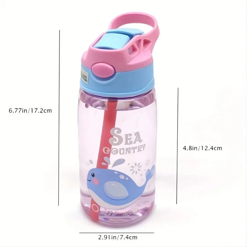 16oz Kids Cartoon Water Sippy Cup