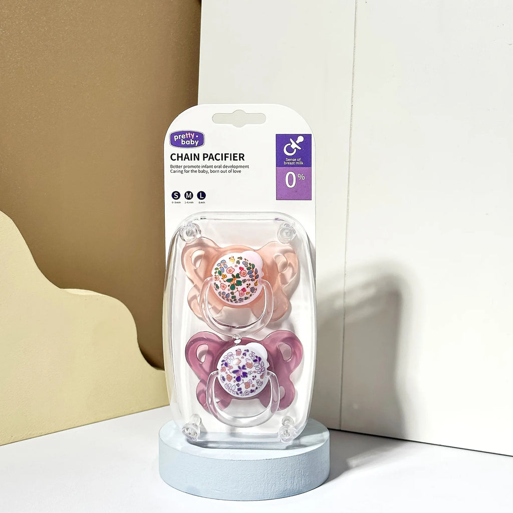 Flower Baby Pacifier with Cover, 2-4 Pack