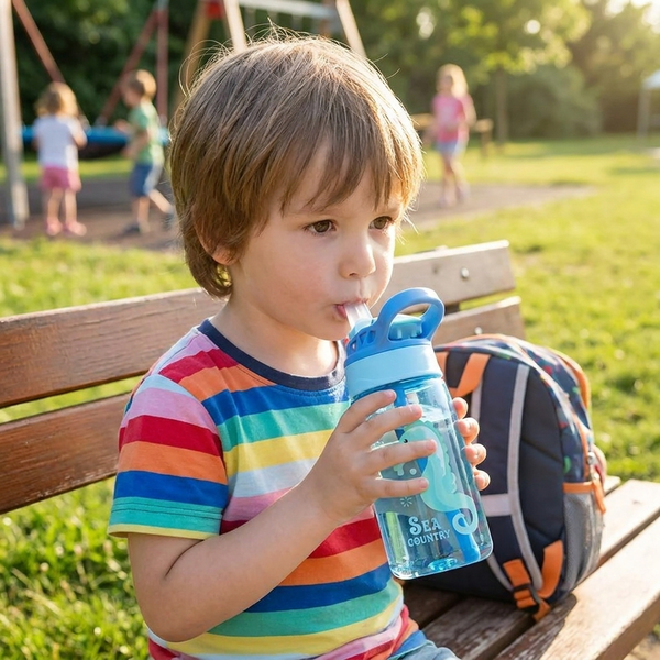 16oz Kids Cartoon Water Sippy Cup