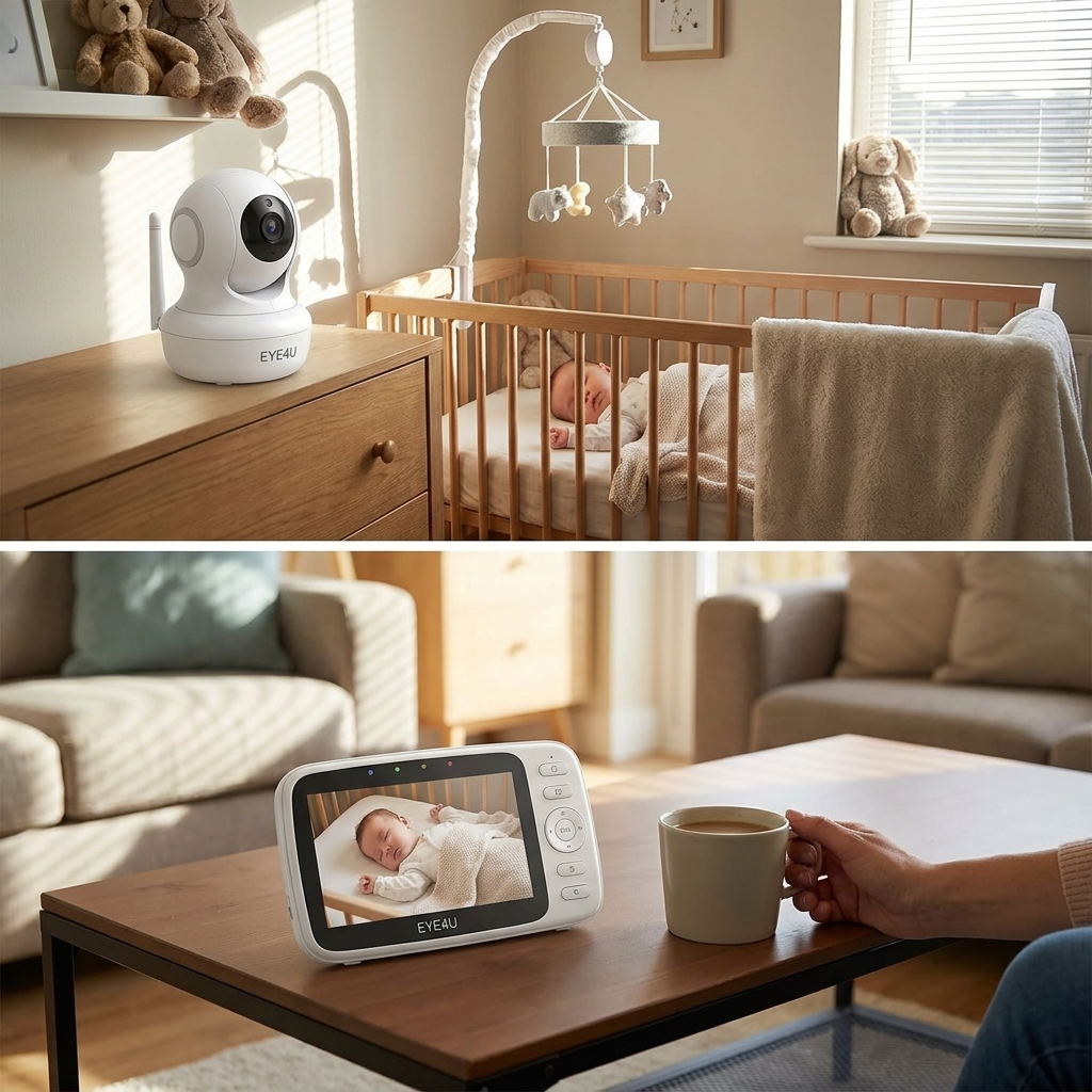 5 Inch Video Baby Monitor - lifestyle