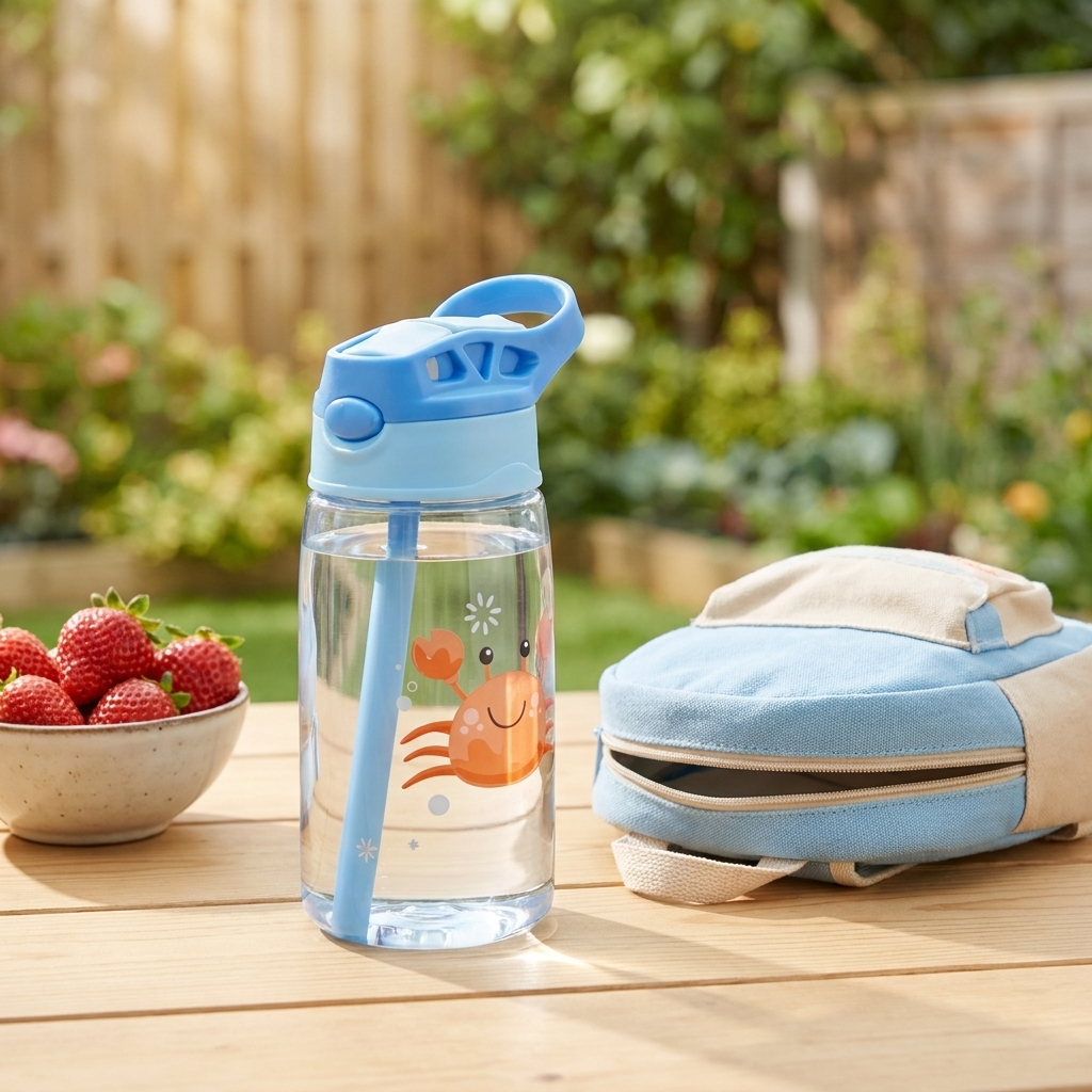 16oz Kids Sippy Cup - Crab - picnic lifestyle